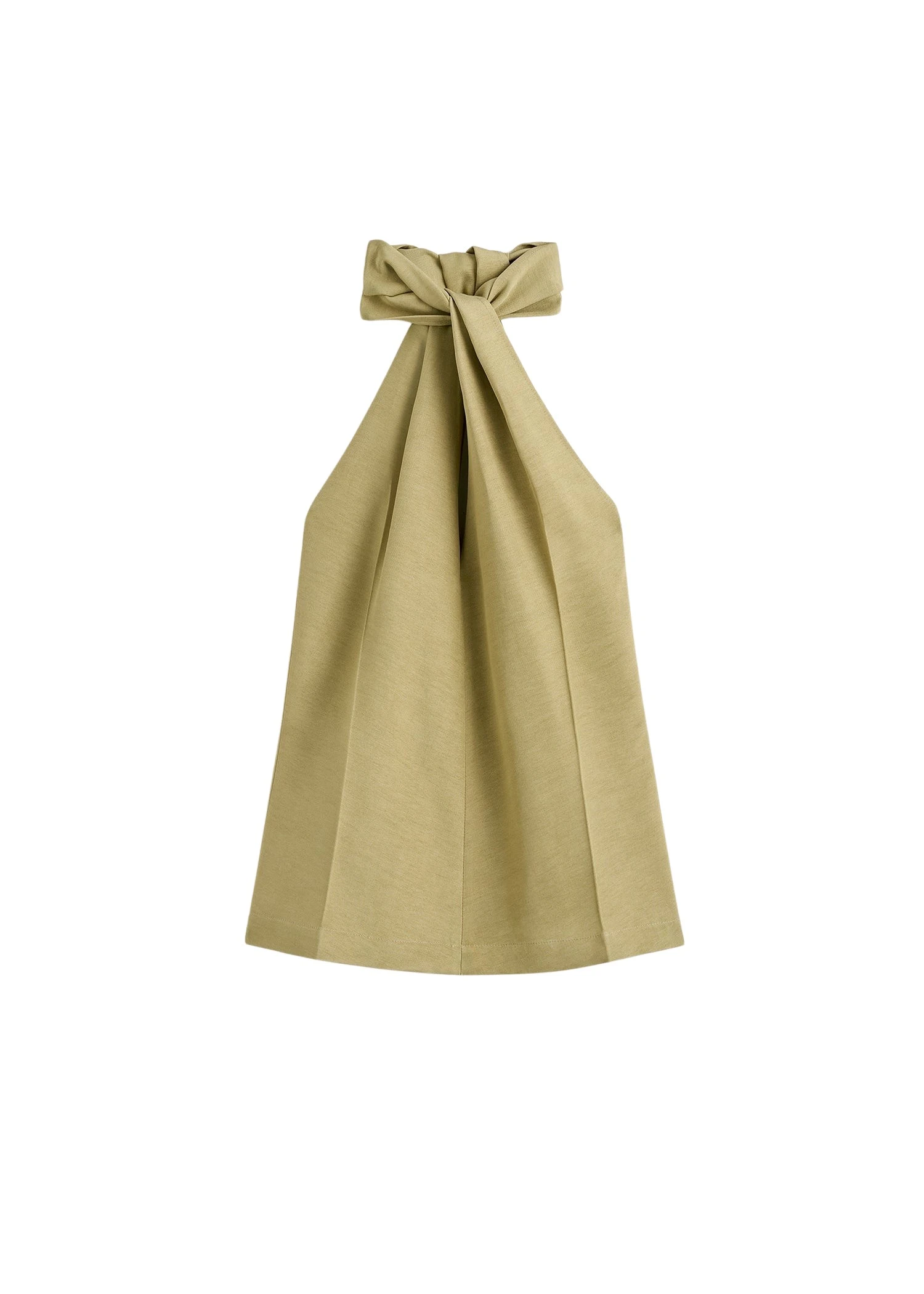 Toteme Twist halter top in Cumin