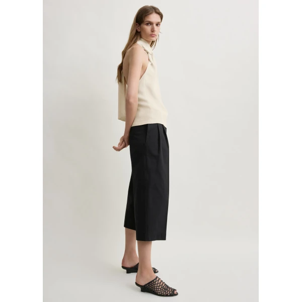 Toteme Twist halter top in Ecru, view 3