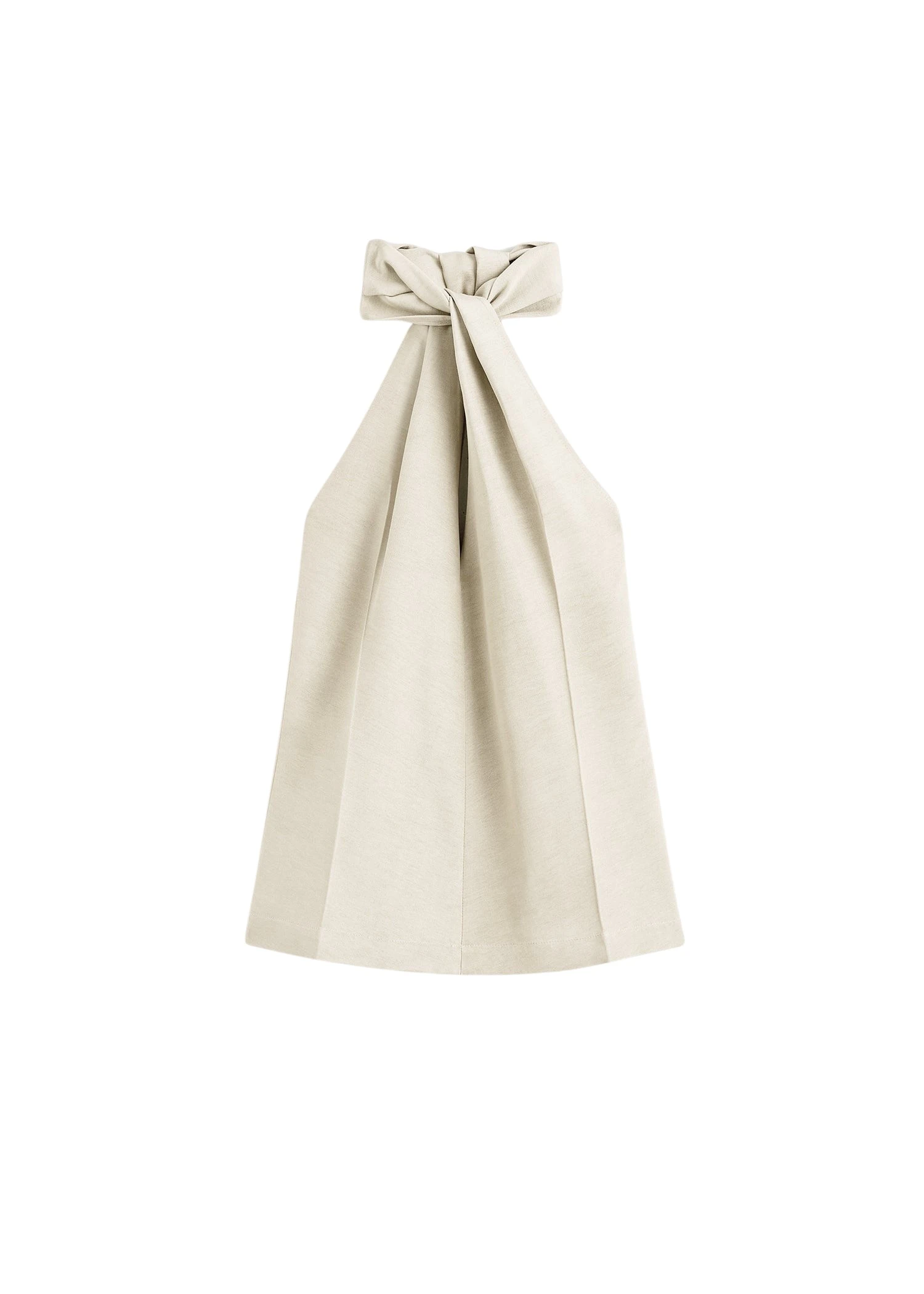 Toteme Twist halter top in Ecru