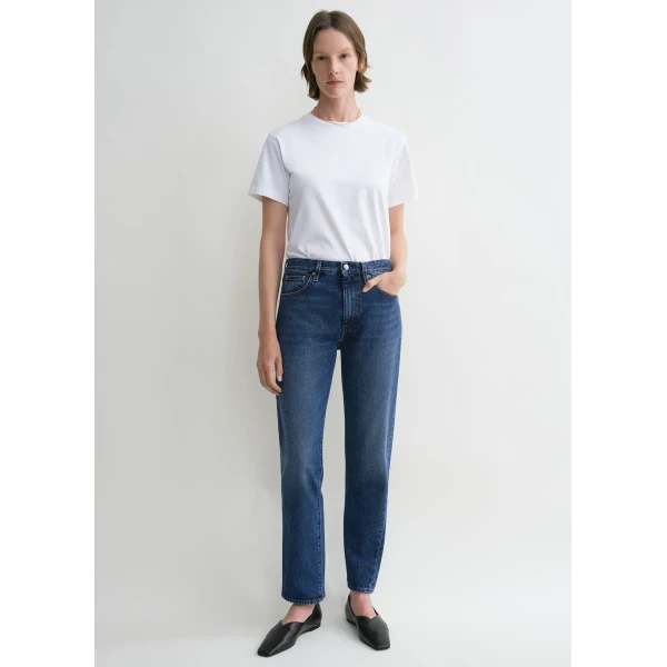 Toteme Twisted seam denim in Washed blue, view 2