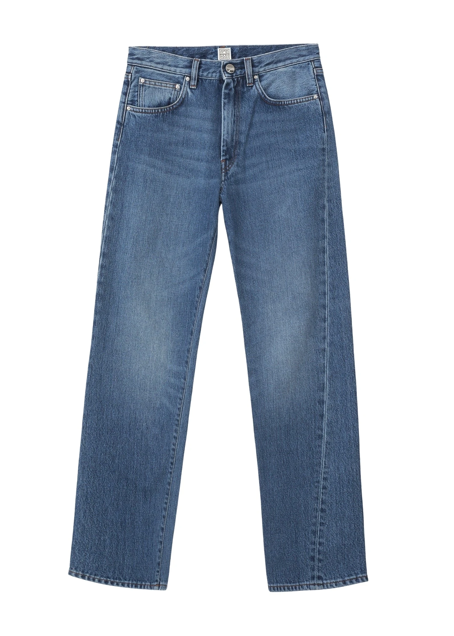 Toteme Twisted seam denim in Washed blue