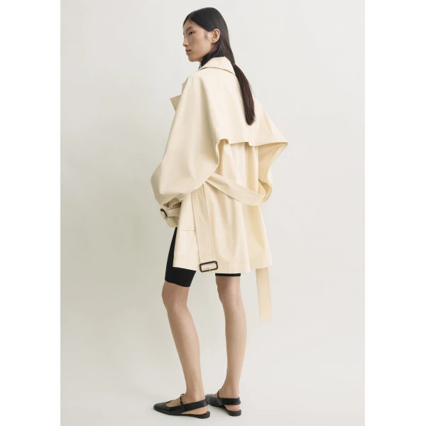 Toteme Washed cotton trench in Stone Coat, view 4