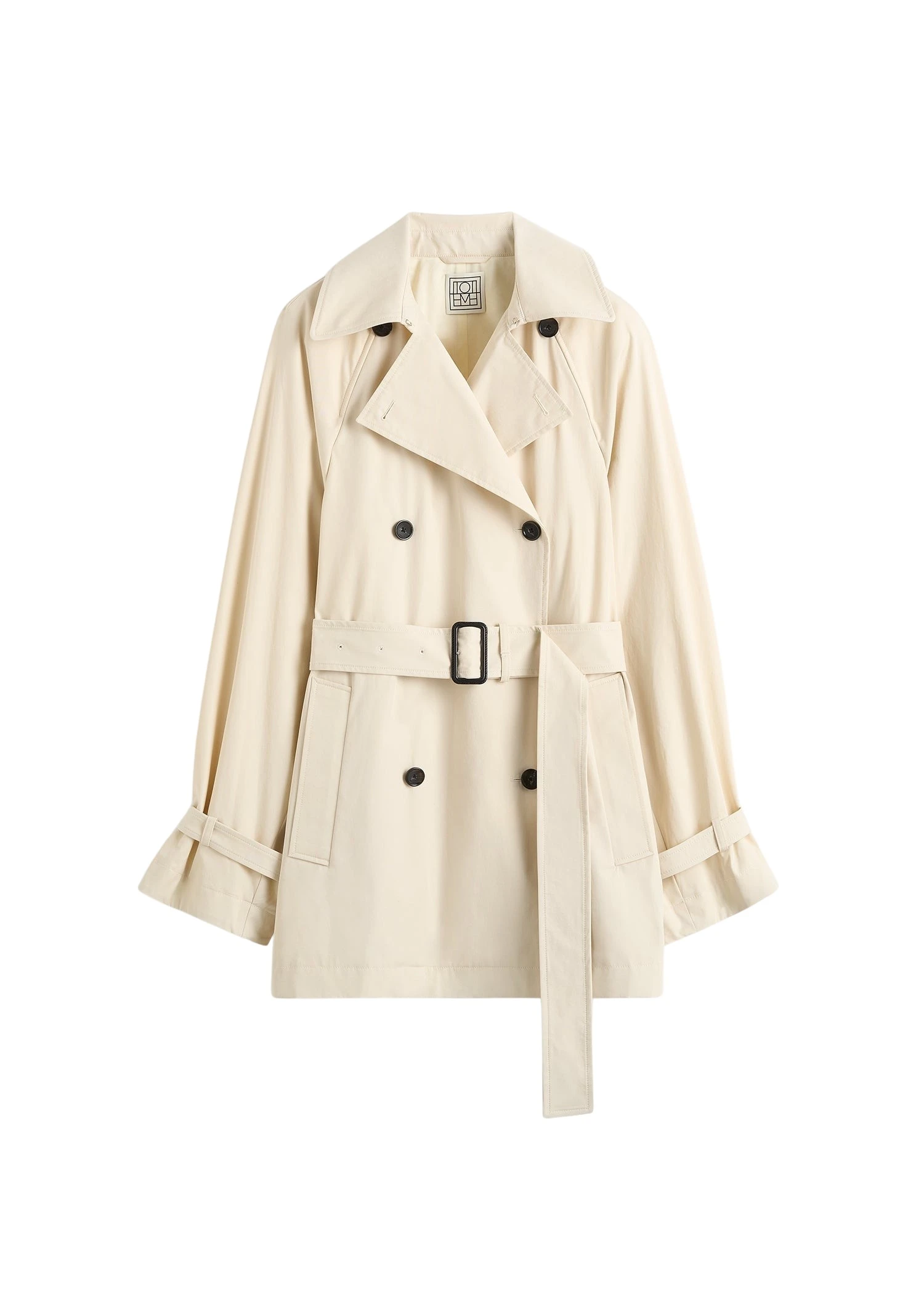 Toteme Washed cotton trench in Stone Coat