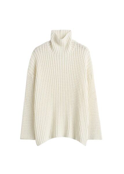 Totême Whipstitch knit in Milk - Knitwear - Scandinavian Minimalist Luxury at Luxury Shoes 