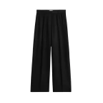 Toteme Wide flannel trousers in Black