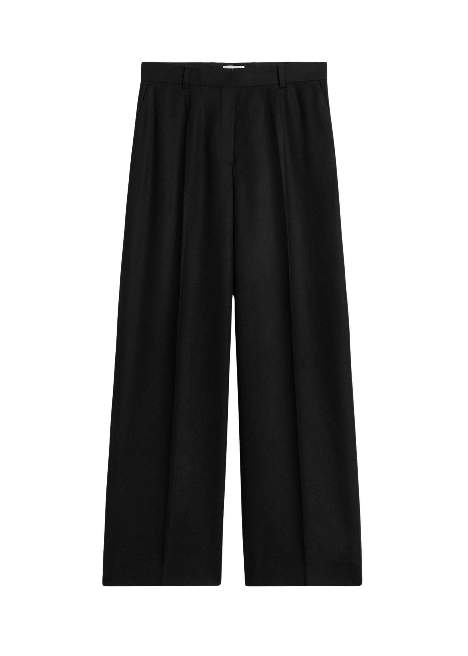 Toteme Wide flannel trousers in Black