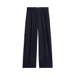 Toteme Wide flannel trousers in Navy