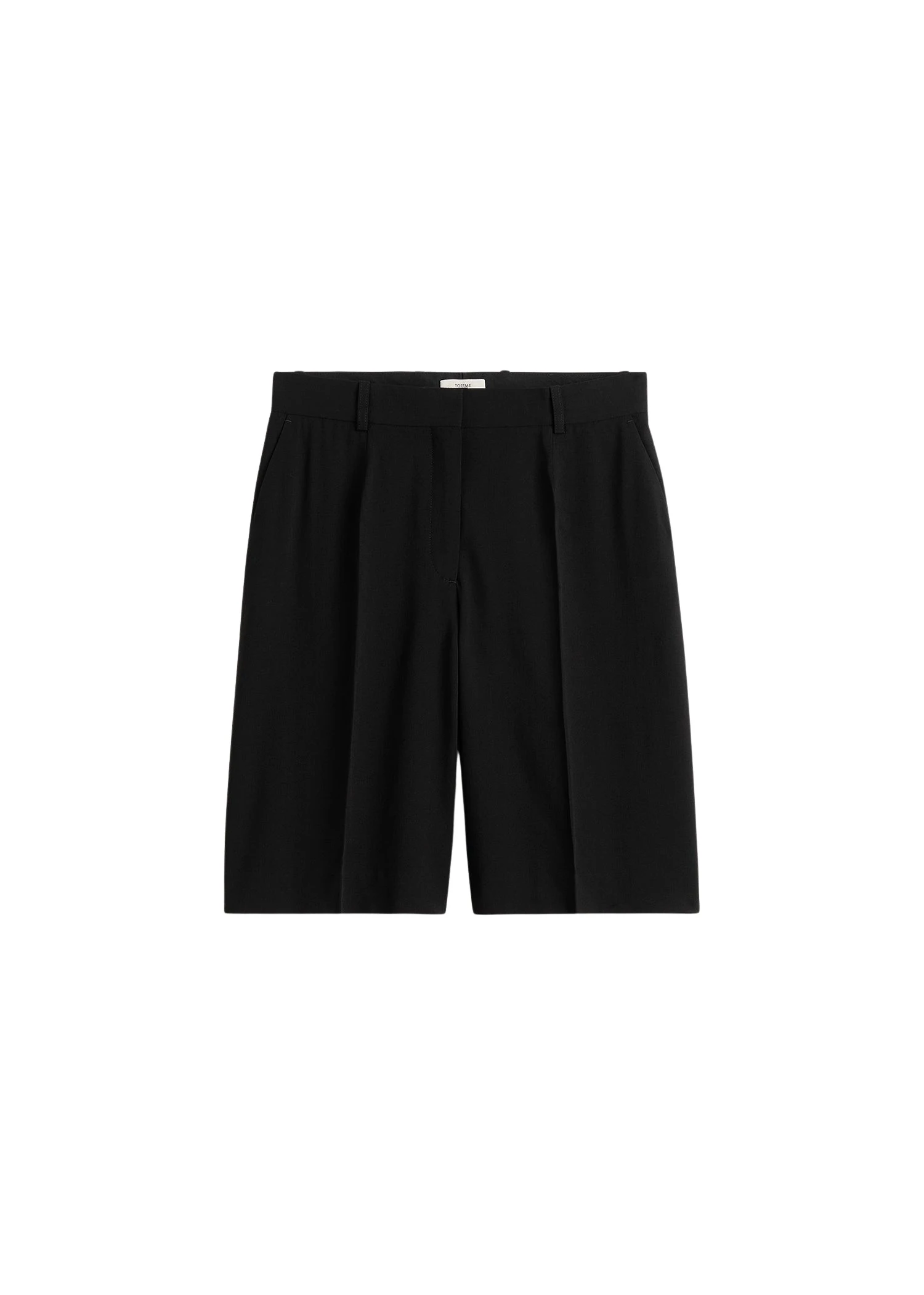 Toteme Wide fluid shorts in Black