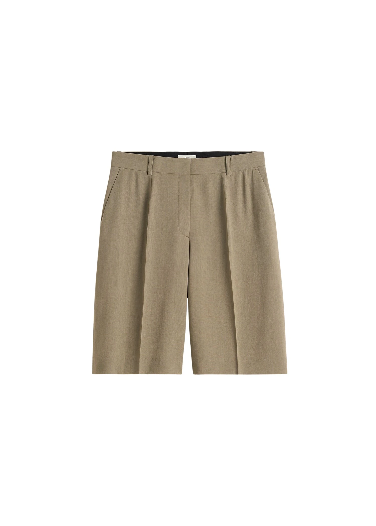 Toteme Wide fluid shorts in Taupe