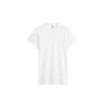 Toteme Wide-ribbed v-neck tee in Optic white Top