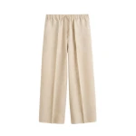Toteme Wide summer trousers in Natural
