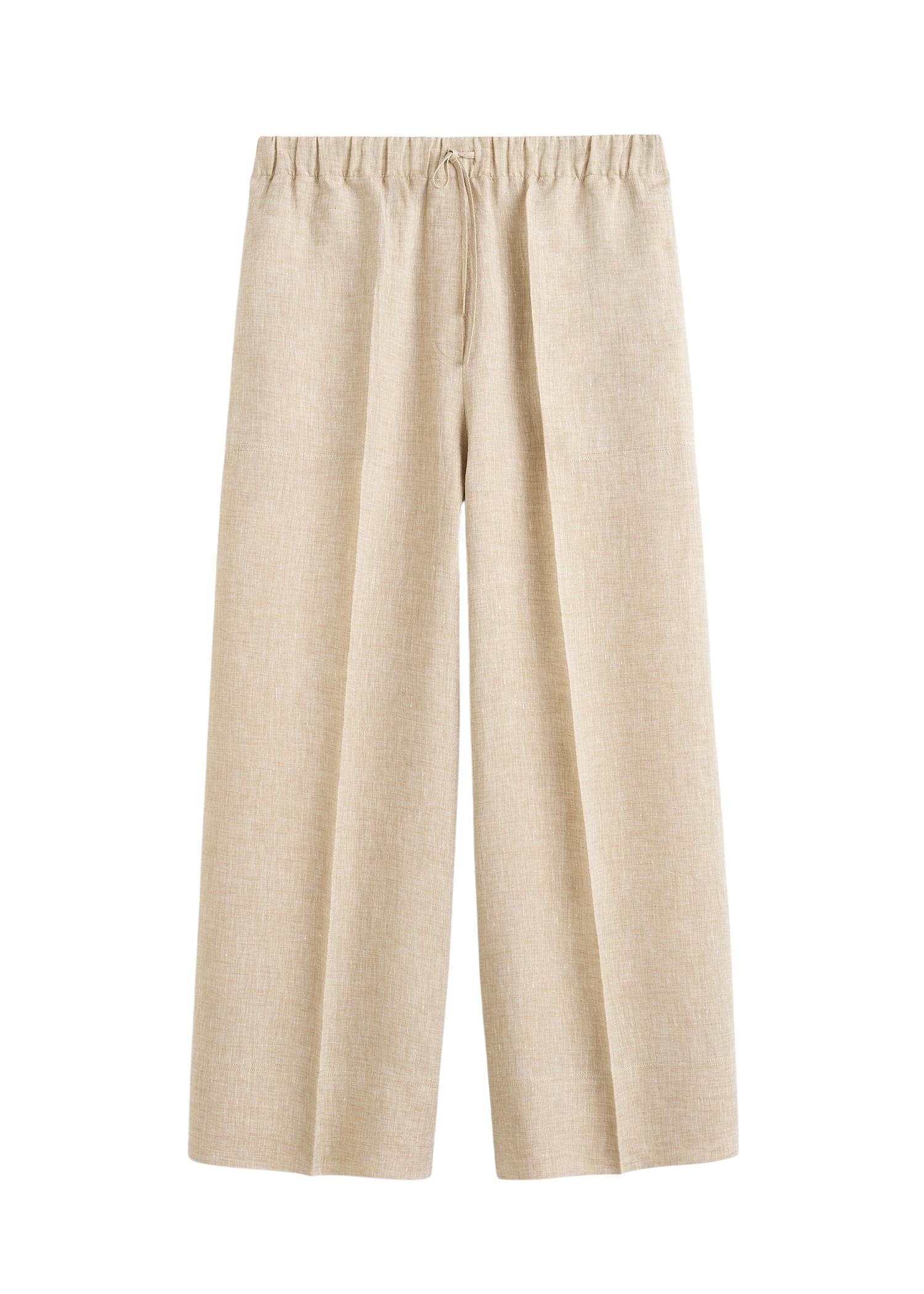 Totême Wide summer trousers in Natural - Pants - Scandinavian Minimalist Luxury at Luxury Shoes 