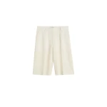 Toteme Wide tailored shorts in Ecru