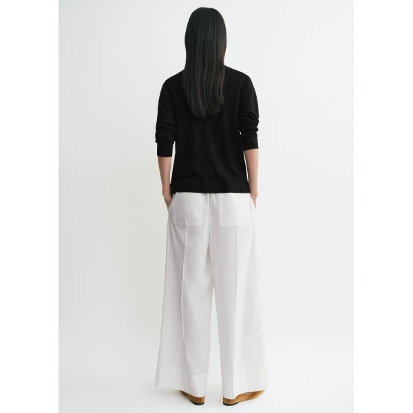 Toteme Wool silk knit in Black, view 4