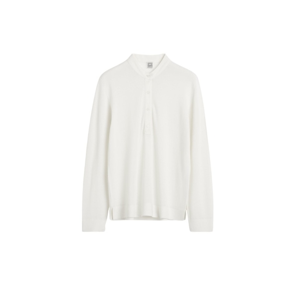 Totême Wool silk knit in Off-white - Knitwear - Scandinavian Minimalist Luxury at Luxury Shoes 