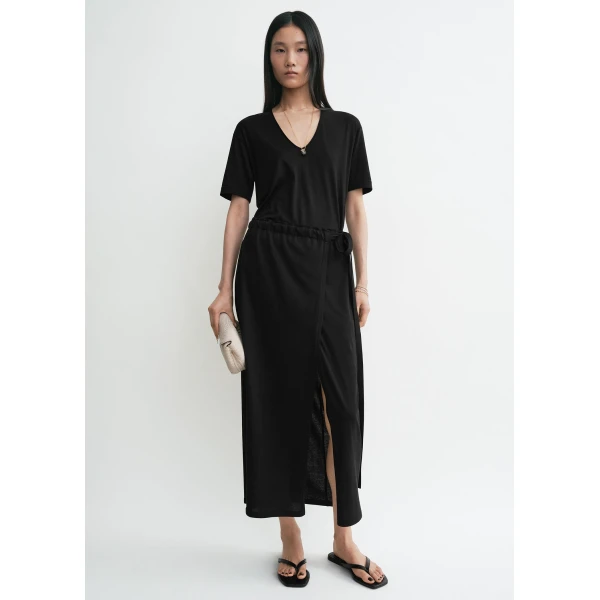Toteme Wrap skirt in Black, view 3
