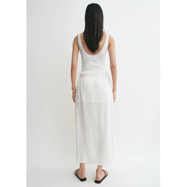 Toteme Wrap skirt in Off-white, view 5