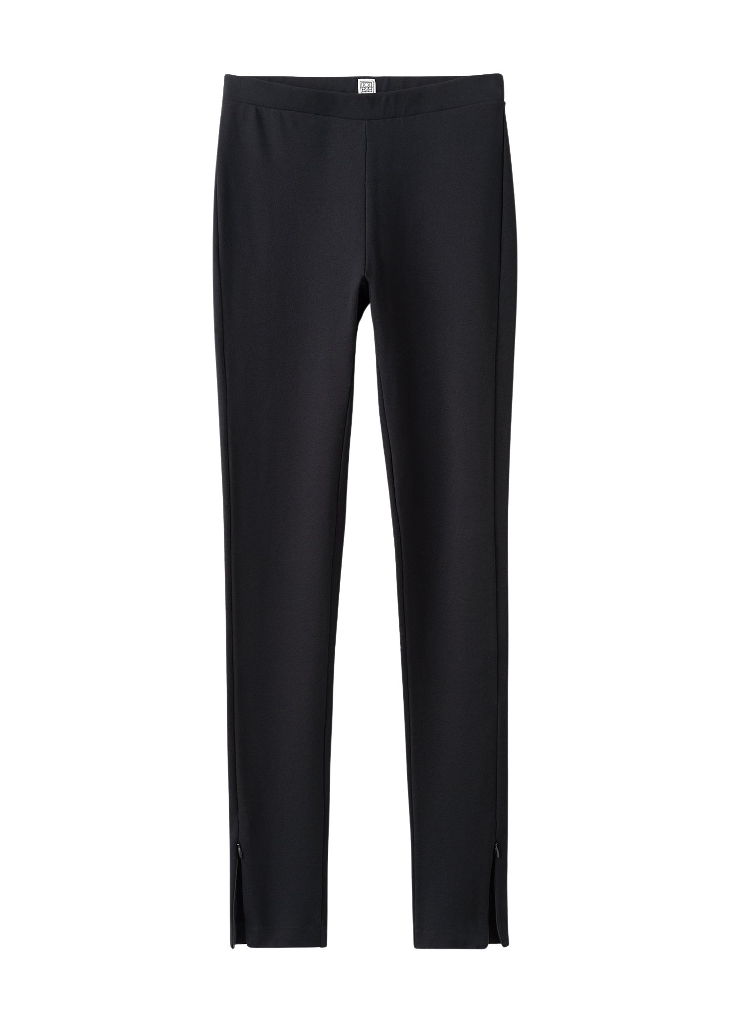 Totême Zip leggings in Black - Pants - Scandinavian Minimalist Luxury at Luxury Shoes 