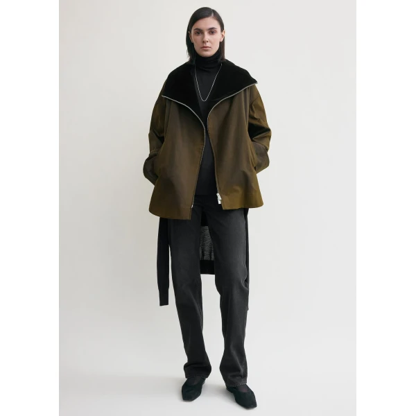 Toteme Zipped country jacket in Bark, view 2