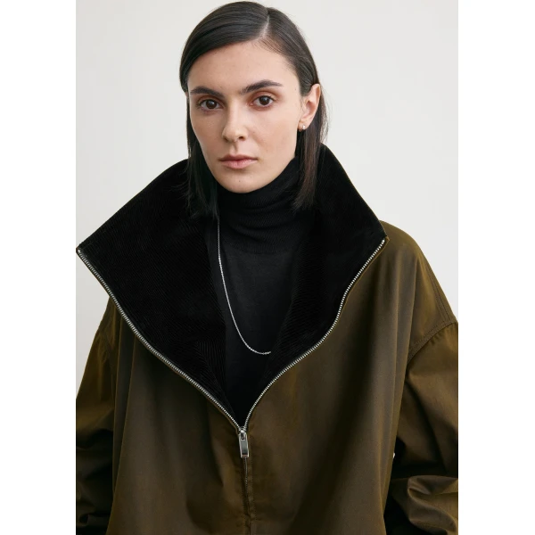 Toteme Zipped country jacket in Bark, view 6