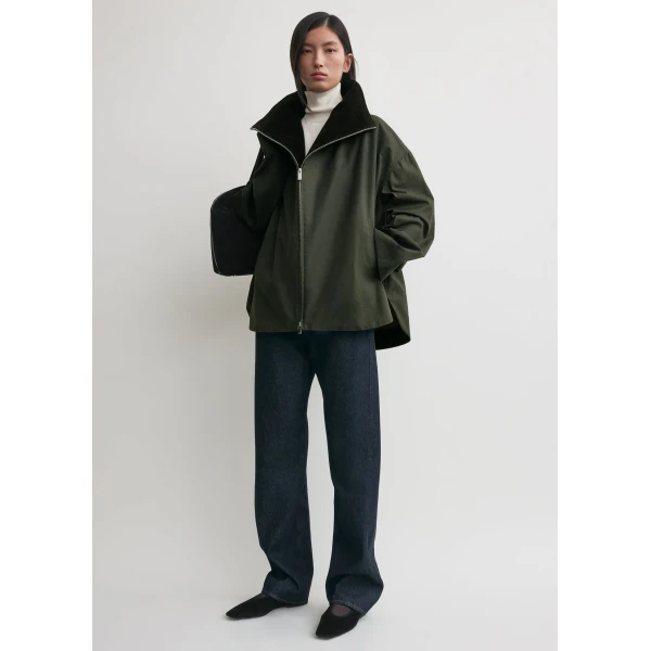 Toteme Zipped country jacket in Forest, view 3