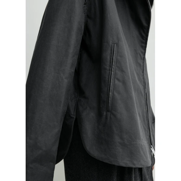 Toteme Zipped country jacket in Washed black, view 6