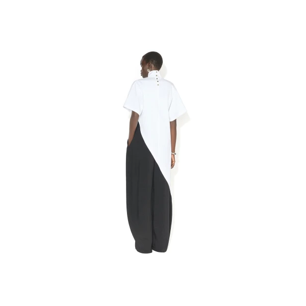 Alaia Triangle Cotton Jersey T Shirt, view 3