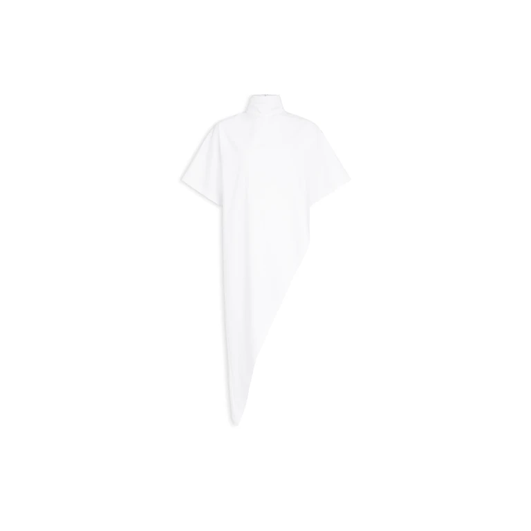 Alaïa Triangle Cotton Jersey T Shirt - ALAÏA Tops - Laser Cut Luxury - Shop at Luxury Shoes 