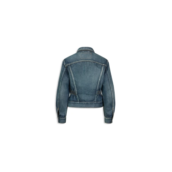 Alaïa Trucker Denim Jacket - ALAÏA Jackets - Laser Cut Luxury - Shop at Luxury Shoes 