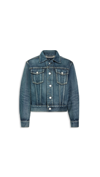 Alaïa Trucker Denim Jacket - ALAÏA Jackets - Laser Cut Luxury - Shop at Luxury Shoes 