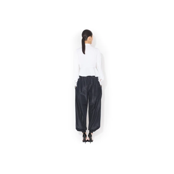Alaia Tuxedo Cotton Poplin Shirt, view 3