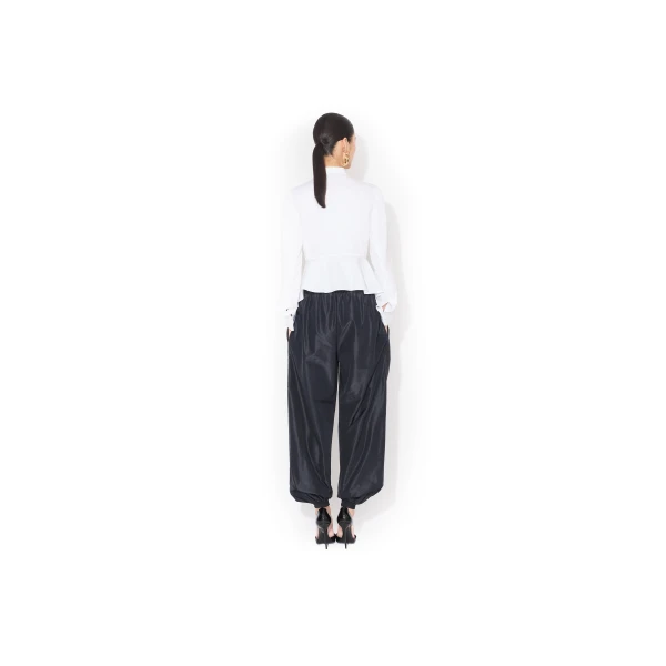 Alaïa Tuxedo Cotton Poplin Shirt - ALAÏA Tops - Laser Cut Luxury - Shop at Luxury Shoes 