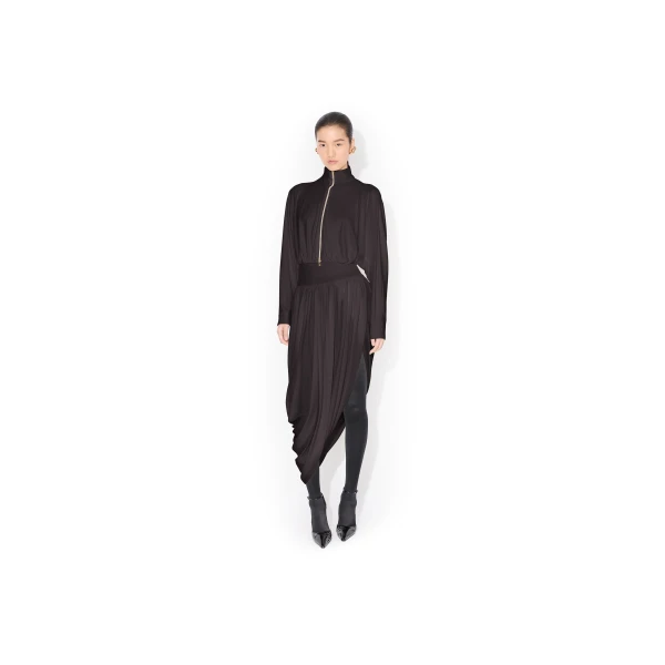 Alaïa Twisted Fluid Jersey Skirt - ALAÏA Skirts - Laser Cut Luxury - Shop at Luxury Shoes 
