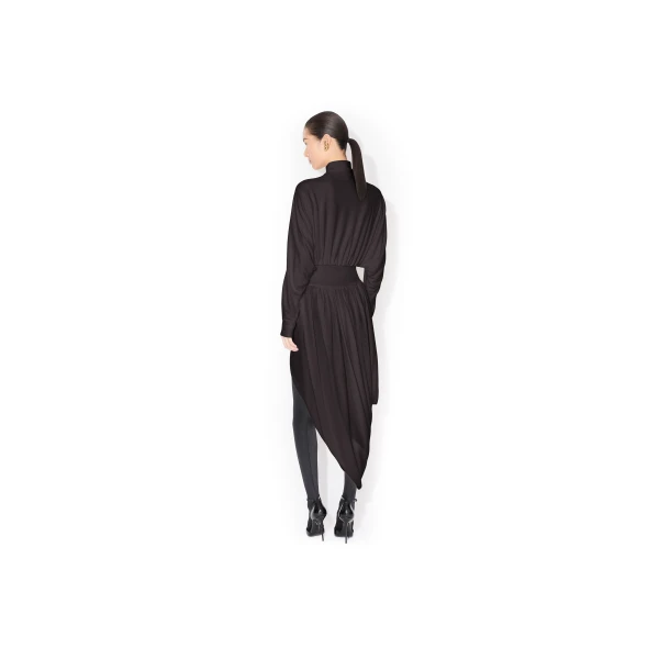 Alaïa Twisted Fluid Jersey Skirt - ALAÏA Skirts - Laser Cut Luxury - Shop at Luxury Shoes 