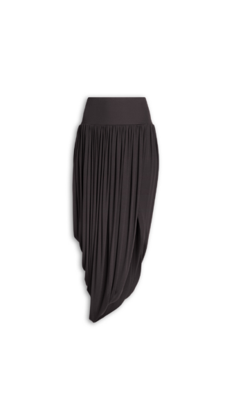 Alaïa Twisted Fluid Jersey Skirt - ALAÏA Skirts - Laser Cut Luxury - Shop at Luxury Shoes 