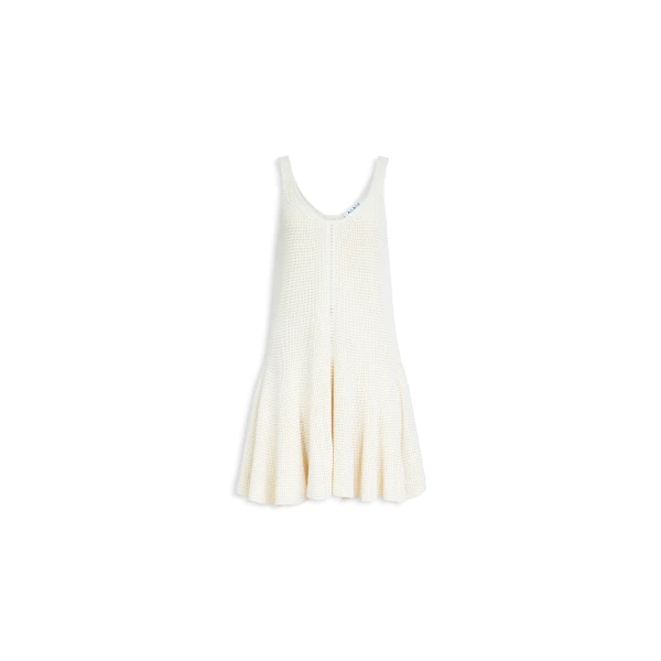 Alaïa Waffle Godets Dress - ALAÏA Dresses - Laser Cut Luxury - Shop at Luxury Shoes 