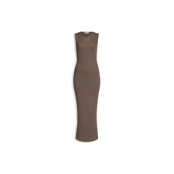 Alaïa Waffle Godets Midi Dress - ALAÏA Dresses - Laser Cut Luxury - Shop at Luxury Shoes 