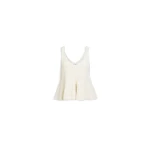 Alaia Waffle Godets Tank Top