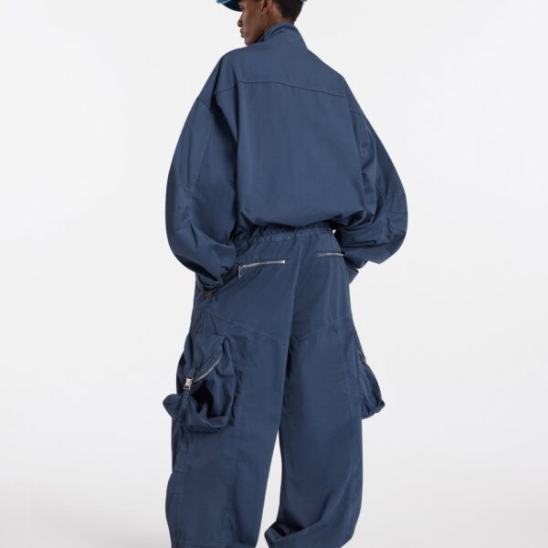 The Attico Washed blue bomber Jacket, view 3