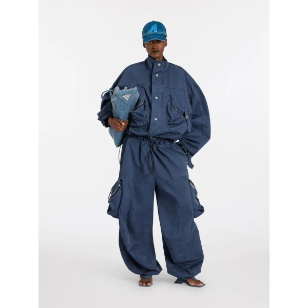 The Attico Washed blue cargo pants, view 2