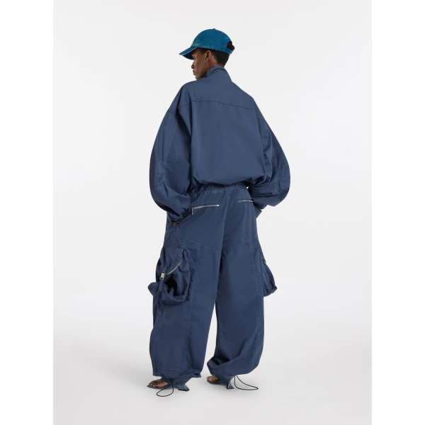 The Attico Washed blue cargo pants, view 3