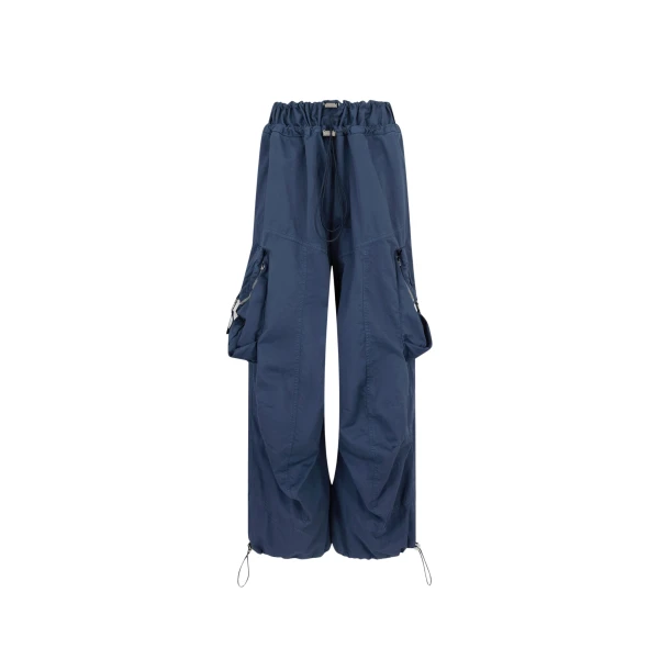 The Attico Washed blue cargo pants