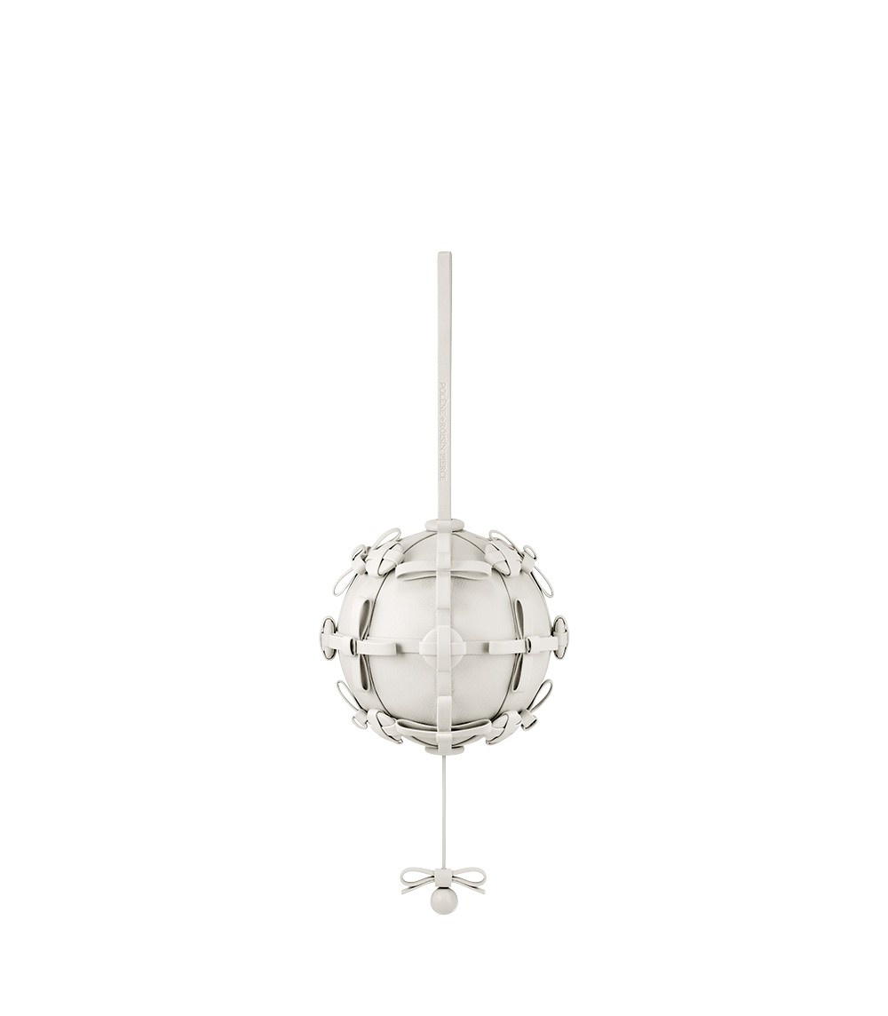 Polène Button Bow Sphere in Porcelain Button Bow Sphere in Porcelain - Clutch Bags - Parisian Luxury Leather Bag at Luxury Shoes 