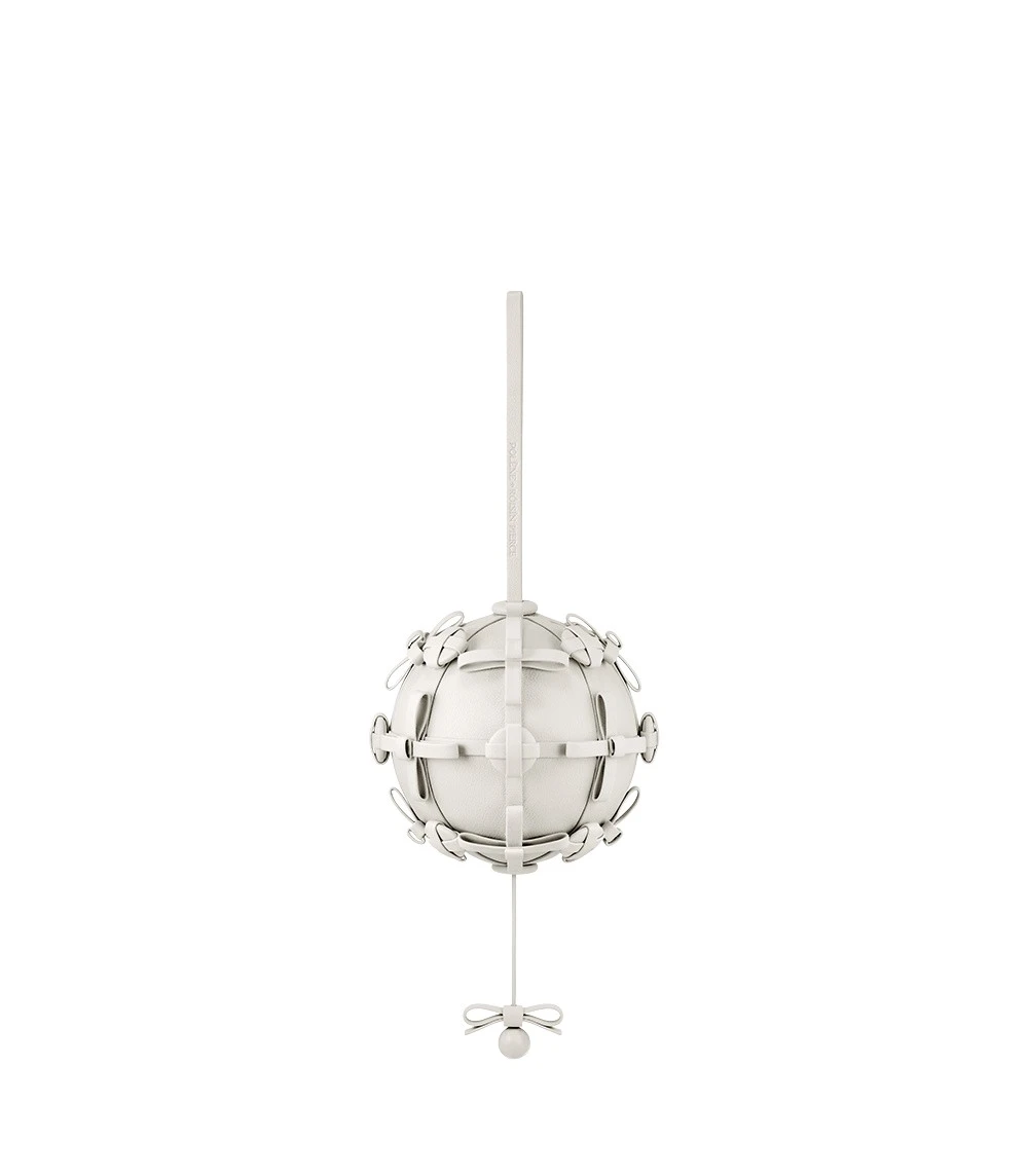 Button Bow Sphere in Porcelain Bag