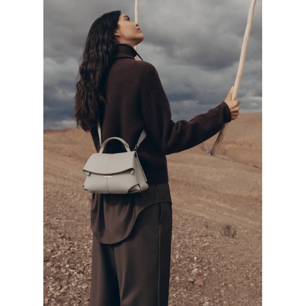 Polene Mokki Mini in Chalk Bag, view 2