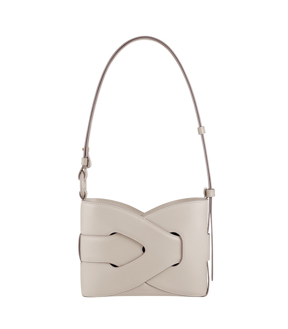 Polène Nodde in Chalk Nodde in Chalk - Shoulder & Crossbody Bags - Parisian Luxury Leather Bag at Luxury Shoes 