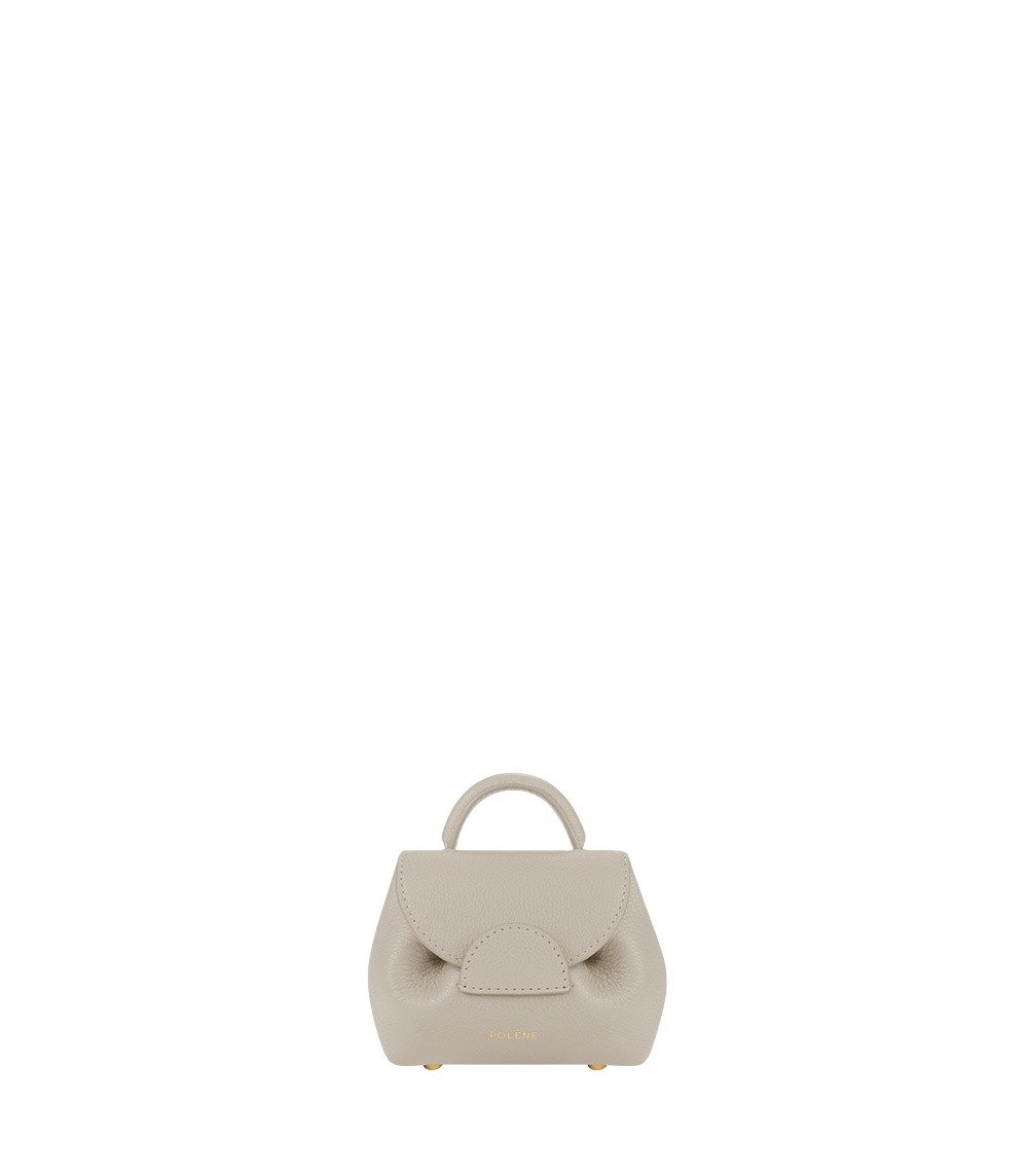 Polène Numéro Un Micro in Chalk Numéro Un Micro in Chalk - Mini Bags - Parisian Luxury Leather Bag at Luxury Shoes 