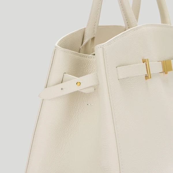 Demellier The Midi Hudson in Chalk Crossbody Bag, view 3