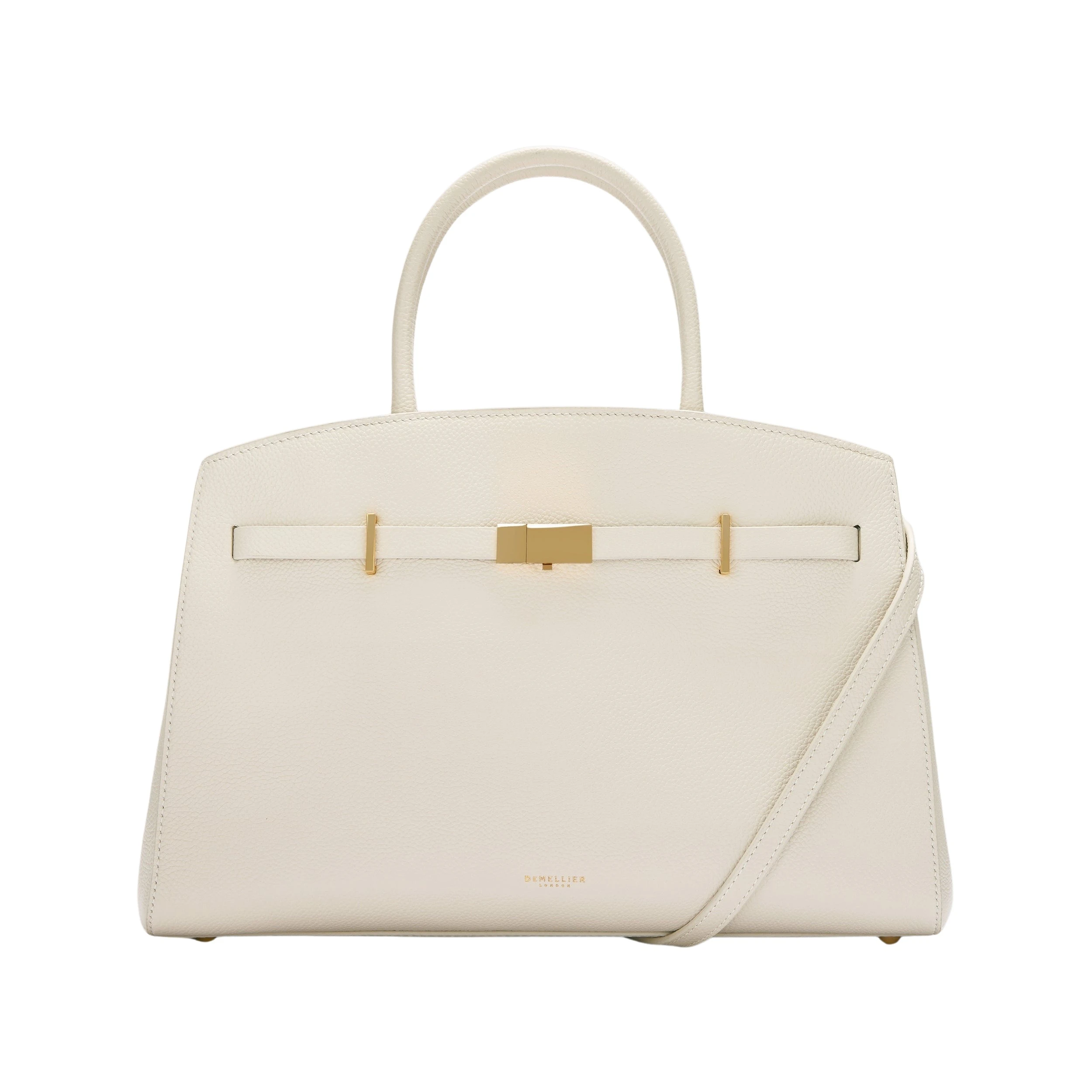 White-The-Midi-Hudson-in-Chalk48867_nobg Demellier The Midi Hudson in Chalk Crossbody Bag