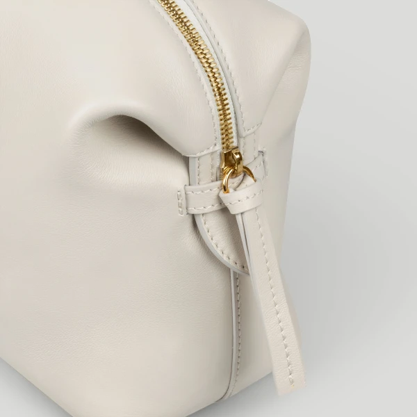 Demellier The Midi Stockholm in Chalk Tote Bag, view 3